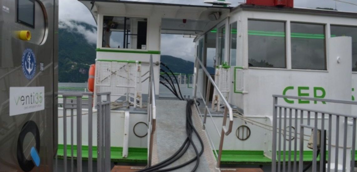 Station de recharge pour bateaux électriques